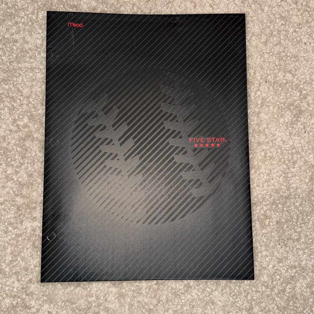 Mead FIVE STAR Baseball Themed 2-Pocket Portfolio Folder